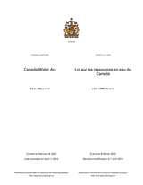 Canada Water Act (R.S.C. 1985, c. C-11) thumbnail