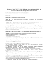 Decree No. 2005/0577/PM of February 23, 2005 on the procedures for carrying out environmental impact studies thumbnail