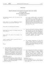 Directive 2008/98/EC of the European Parliament and of the Council of 19 November 2008 on waste and repealing certain Directives thumbnail