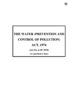 Water (Prevention and Control of Pollution) Act 1974 (Water Act) thumbnail