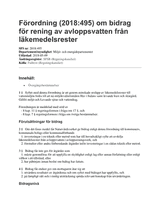 Regulation (2018:495) on state subsidies for the purification of wastewater from pharmaceutical residues thumbnail