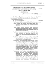 Environmental Health Services (Collection and Disposal of Waste) Regulations, 2004 (Cap. 232) thumbnail