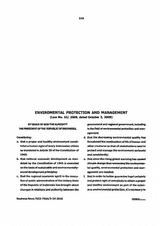 Law No. 32/2009 on Environmental Protection and Management thumbnail