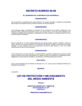 Decree No. 68-86 - Law for the protection and improvement of the environment thumbnail