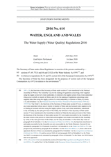 The Water Supply (Water Quality) Regulations 2016 thumbnail