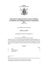 Agricultural Compounds and Veterinary Medicines (Exemptions and Prohibited Substances) Regulations 2011 thumbnail