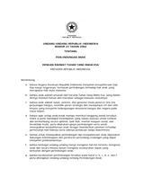 Law of the Republic of Indonesia Number 23 of 2002 About Child Protection thumbnail