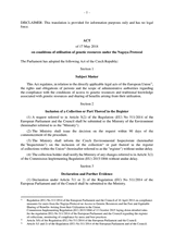 Act of 17 May 2018 on conditions of utilisation of genetic resources under the Nagoya Protocol  thumbnail