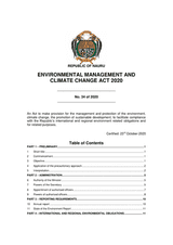 Environmental Management and Climate Change Act No. 34 of 2020 thumbnail