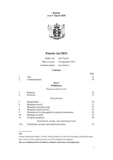 Patents Act 2013 thumbnail