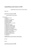 Animal Disease and Control Act 1952 thumbnail