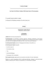 Framework law No. 96-766 establishing the Environmental Code thumbnail