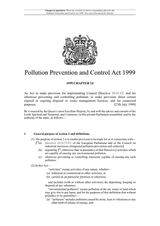 Pollution Prevention and Control Act 1999 (Chapter 24) thumbnail