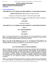 Executive Decree No. 9-96 Regulation of the General Law of the Environment and Natural Resources thumbnail