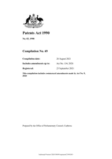 Patents Act 1990  thumbnail