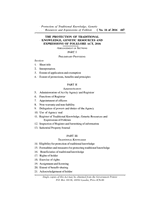 Protection of Traditional Knowledge, Genetic Resources and Expressions of Folklore Act, 2016 thumbnail