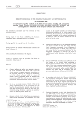 Directive 2008/105/EC of the European Parliament and of the Council on environmental quality standards in the field of water policy thumbnail