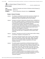 Statute for Prevention and Control of Infectious Animal Diseases thumbnail