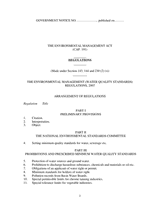 Environmental Management (Water Quality Standards) Regulations, 2007 thumbnail