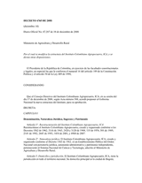 Decree No. 4765 - Modifies the structure of the Colombian Agricultural Institute (ICA) thumbnail