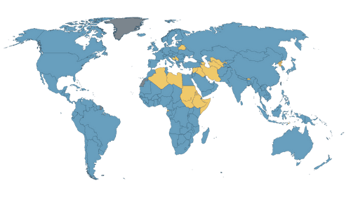 Trade and intellectual property preview map