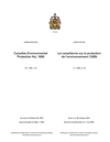 Canadian Environmental Protection Act 1999 (S.C. 1999, c. 33) thumbnail