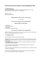 Environment (Water Quality Criteria) Regulation 2002 thumbnail