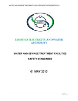 Lesotho Electricity and Water Authority Water and Sewage Treatment Facilities Safety Standards 2013 thumbnail