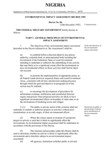 Environmental Impact Assessment Decree, 1992 thumbnail