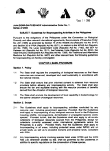 Guidelines for Bioprospecting Activities in the Philippines thumbnail