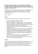 Policy rules on issuing compulsory licenses pursuant to WTO Decision WT/L/540, of 23/12/2004 thumbnail