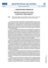 Royal Decree 124/2017,  of February 24, regarding access to genetic resources from wild taxa and control of use thumbnail