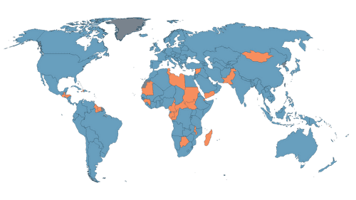 Antimicrobial resistance and water, sanitation, and hygiene preview map