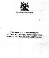 National Environment (Access to Genetic Resources and Benefit Sharing) Regulations, 2005 (S.I. No 30 of 2005) thumbnail