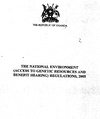 National Environment (Access to Genetic Resources and Benefit Sharing) Regulations, 2005 (S.I. No 30 of 2005) thumbnail