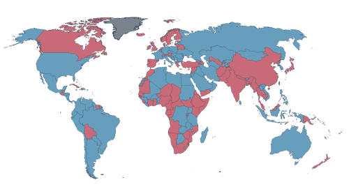 General vaccination policies preview map