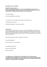 Agreement between the Republic of San Marino and the Republic of Italy concerning the recovery through ecofriendly methods of particular waste and hazardous waste produced within the San Marinese territory thumbnail