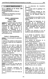 Law nº 2005-30 establishing the Water Code thumbnail