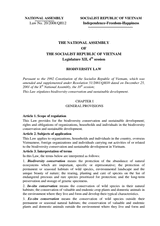 Biodiversity Law No. 20/2008/QH12 thumbnail