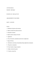 Patent Act, 2003 (Act 657) thumbnail