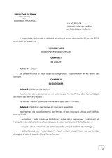 Law No. 2015-08 on the Child Code in the Republic of Benin thumbnail